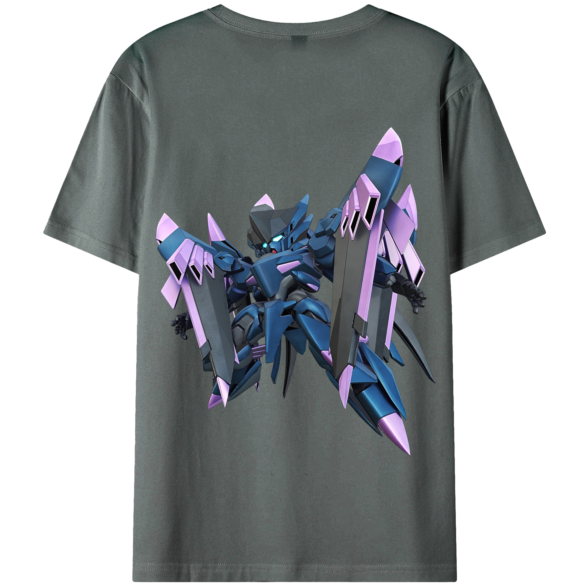 （画像用） 機動戦士ガンダム Mobile Suit Gundam 綿100％半袖Tシャツ（背面プリント）